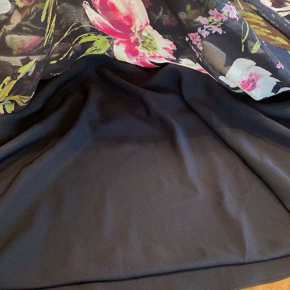 Talbots Vintage Floral Dress Pure Silk, Size 10 - Picture 10 of 14